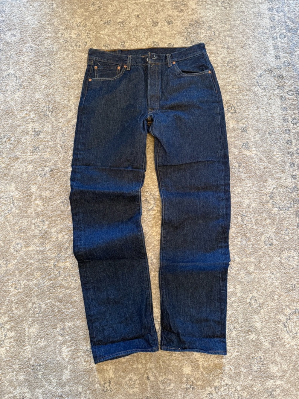levi 501 Classic Men's Dark Blue Straight-Leg Jeans